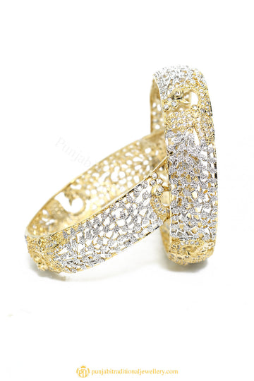 Gold Finished Bangles by PTJ